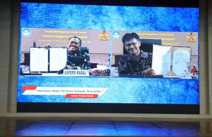 Kemendikbudristek dan TNI AL Tandatangani MoU Pemberian Beasiswa bagi Keluarga Awak KRI Nanggala 402